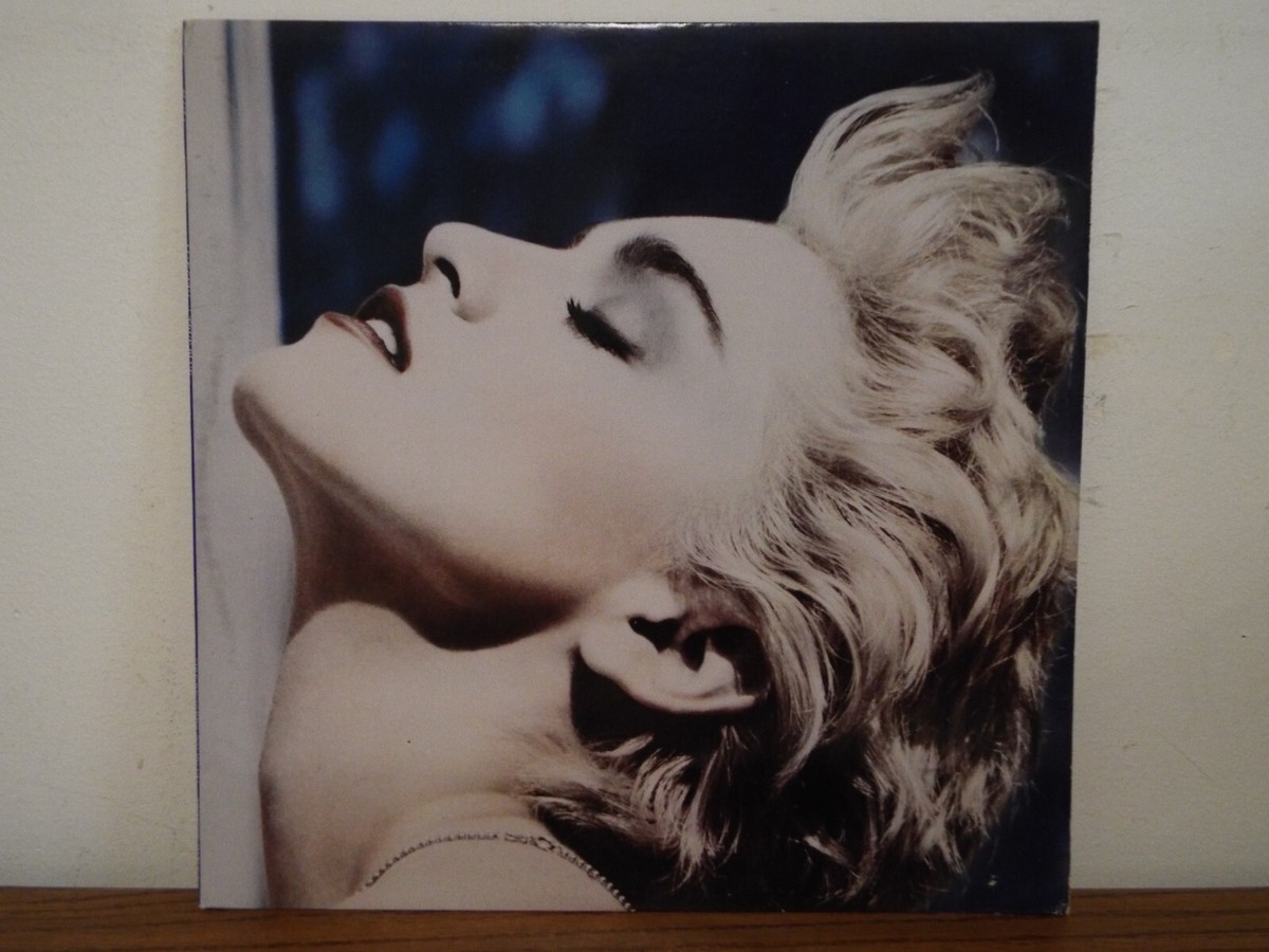 MADONNA TRUE BLUE 1986 WITH POSTER & LYRIC DUST JACKET LP VINYL