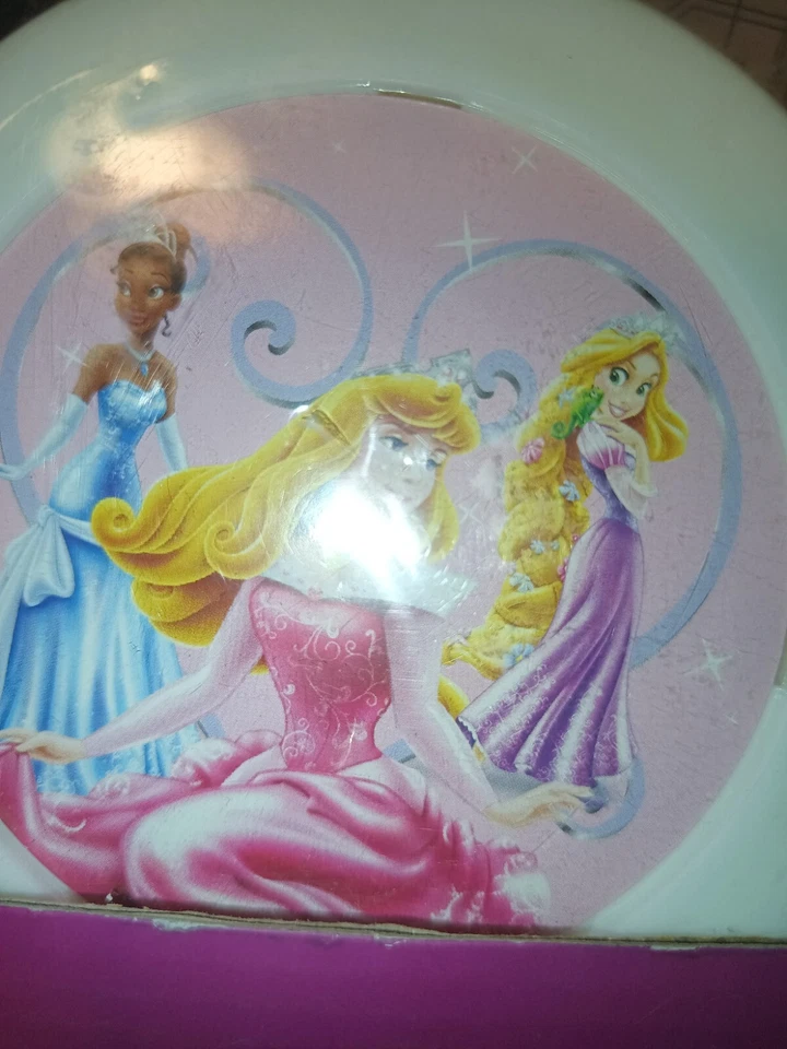 Disney Princesa Niños Bicicleta-Ruedas de Entrenamiento-Rosa y Morado Nuevo En Caja Abierta  Foto 3 de 4