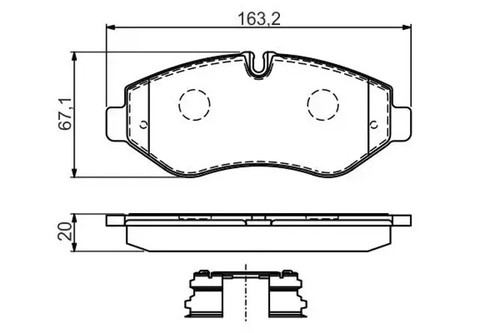 Pastillas de freno 0 986 494 582 BOSCH para IVECO DAILY IV Autobús - Imagen 10 de 10