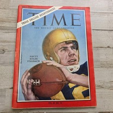 October 18 1963 Time Magazine - Roger Staubach U.S. Navy (No Label)