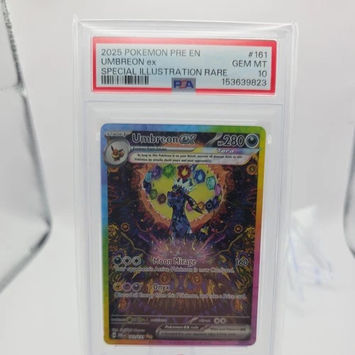 Pokemon 2025 Umbreon ex 161/131 SIR Prismatic Evolutions GEM MINT PSA 10