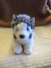 Russ Berrie Blizzard Siberian Husky Dog Plush Stuffed Animal 11"