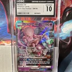 Pokémon Mewtwo GX CGC 10 Black Star Promo Holo Card SM196 2019