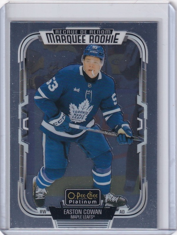 2025-26 O-Pee-Chee Platinum Easton Cowan Marquee Rookie #287