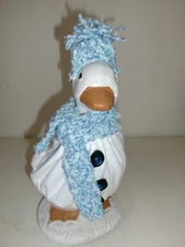 Best dressed goose geese clothes outfits  11" TEEN Winter Snowman  802-43