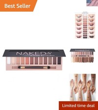 12 Colors Makeup Nude Colors Eyeshadow Palette Natural Nude Matte Shimmer Gli...