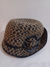 Vintage Betmar New York Cloche Hat Beige/Brown Cassat Hat