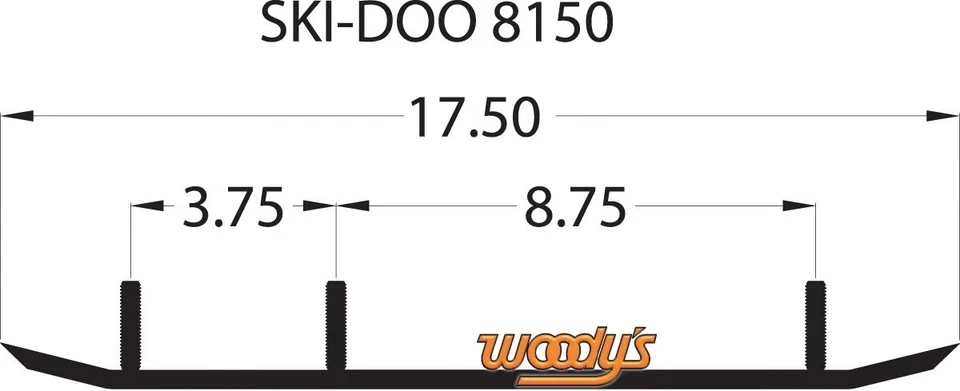 Corredores de carburo Woodys Executive Series Flat-Top WSD-8150 WSD-8150 16-72848 Foto 2 de 4