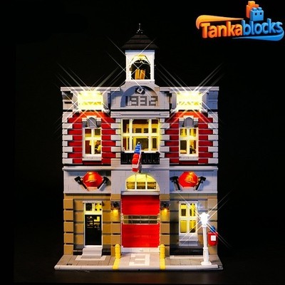 LED Light Kit for Fire Brigade - Compatible with LEGO  10197 Set