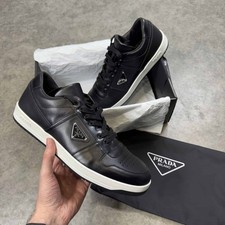 Prada Downton Sneaker schwarz/weiß Leder UVP 850£