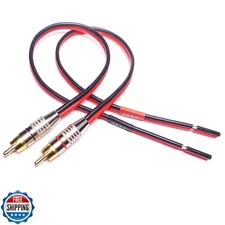 CNCESS CESS-064-2f Speaker Cables to RCA Plugs Adapter, 2-Channel