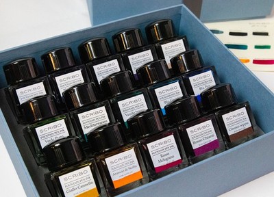 Scribo Fountain Pen 15 Mini Ink Set for fountain Pens Limited Edition - 20mL
