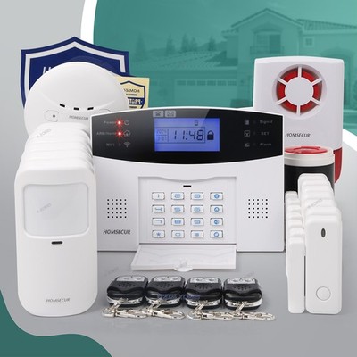 HOMSECUR Wireless &wired WIFI 4G Burglar Alarm System+6 Pet Friendly PIR Sensor
