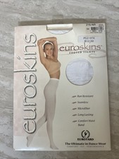 Eurotard Adult Euroskins Full Foot Tights S/M White 215-NR 