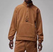 NWT men's medium nike Jordan Essentials Winterized Fleece Half-Zip FD7863-281