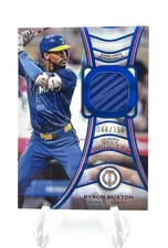 BYRON BUXTON 2025 TOPPS TRIBUTE CITY CONNECT GAME-USED PATCH BLUE /150