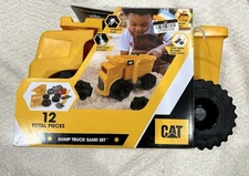 NEW CAT Construction Toys, Sandbox Play, Dump Truck Sand Set & Accessories