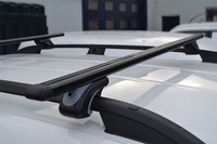 DachträGer + Laststopper + T-StüCke FüR Vauxhall Opel Vivaro 2002 - 2014 Schwarz