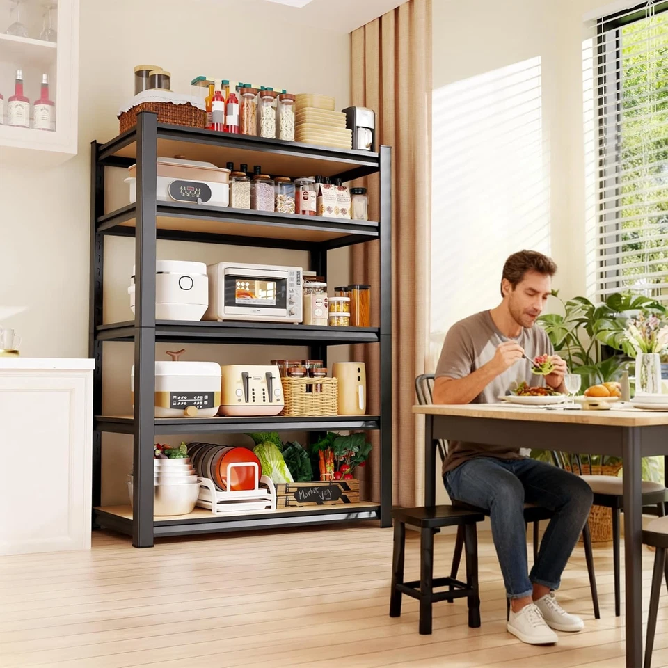 Гаражные стеллажи 71"H-35"W - 2050 фунтов 5 уровней полки для хранения, 71"x35"x16" - Изображение 3 из 4