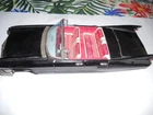 Vintage Bandai Tin Friction 1959 Black Cadillac Convertible - 11 1/2" Nice