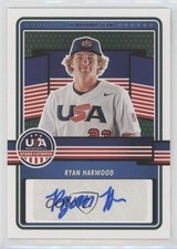 2023 Panini USA Baseball Stars & Stripes Ryan Harwood (Blue Ink) Auto 0j81