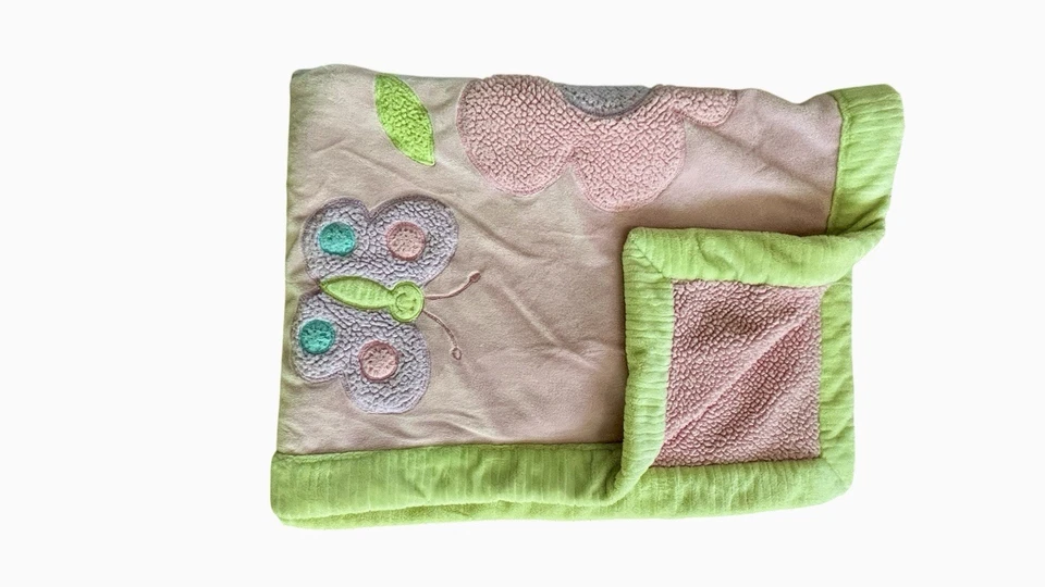 Rare Koala Baby Blanket Sherpa Pink Green Purple Butterfly Bee Toys R Us - Image 3 of 4