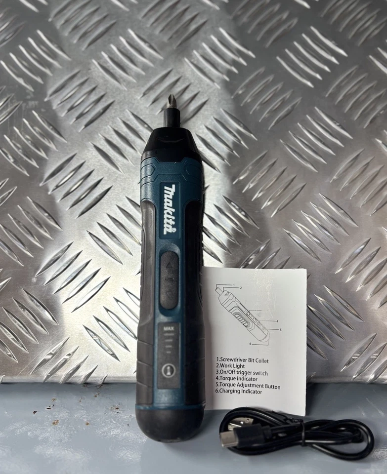 NEW Cacciavite elettrico a batteria Makita 1300mah ricaricabile Trapano Avvitato - Immagine 4 di 4