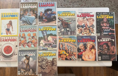 #ad #ad National Lampoon Magazine 14 Issue Lot 19808182 And 1 From 1990 $115.00