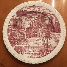 Greenville, South Carolina Rare Vintage Souvenir Plate, Vernon Kilns, Exc. Cond.