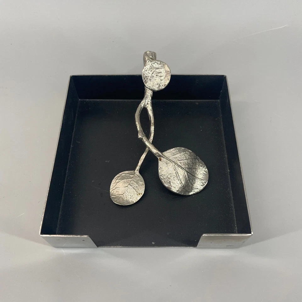 Servilletero Decorativo Michael Aram Hoja Botánica Cóctel Foto 2 de 4