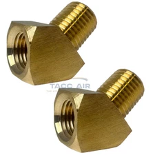 2 Pack 45 Degree 1/4" NPT Pipe Thread Brass Street Elbow Fitting 50130