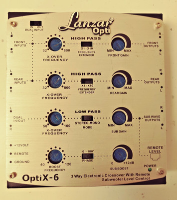 Lanzar OptiX-6 Optidrive 3 Wege elektronische Frequenzweiche