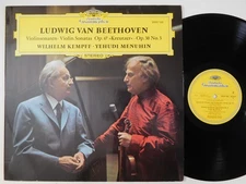 KEMPFF MENUHIN Beethoven Kreutzer Violin Piano Sonata DG LP 2530 135 NM