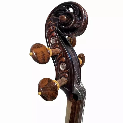 Bird's eye Maple wood SONG Master sound 4/4 Violin,Shell Purfling,snakewood Part - Picture 11 of 13