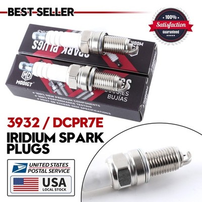 2x Fit NGK 3932 For Harley Davidson spark plugs 1999 to present DCPR7E 6R12 Pair