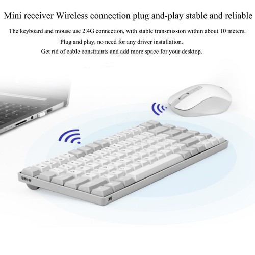 Original Lenovo Xiaoxin K1P Wireless Keyboard & Mouse Set -Silent Typing Edition - 第 6/17 張圖片