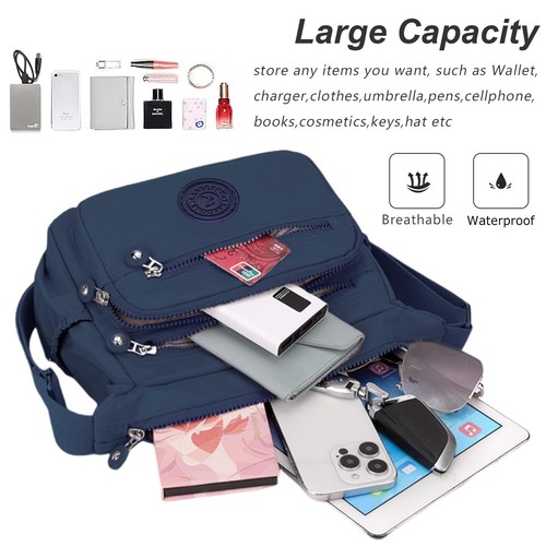 Women's Shoulder Bags Multi-Pocket Casual Crossbody Bag Handbags Waterproof N... - Bild 7 von 7