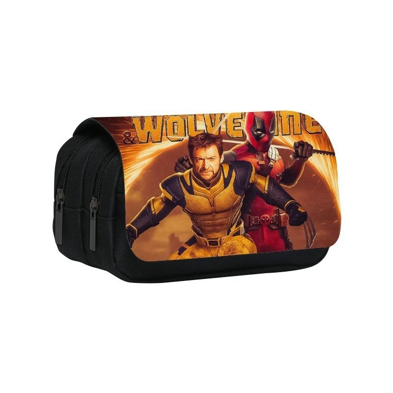 Deadpool & Wolverine Print Federmäppchen Kinder Stift Schreibwaren Tasche Zip Maku Up Etui