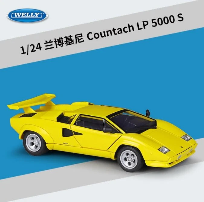 Welly 1:24 Lamborghini Countach LP5000S Model Diecast Car Vehicles New - Image 2 of 4