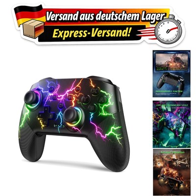 VOYEE Drahtloser Switch Controller   6-Achsen Gyrosensor und 4-Stufen Vibration