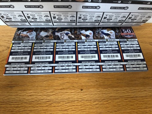2015 MLB Houston Astros Full Ticket Stub- Fiers No Hitter Trout HR#100- Pick One - Picture 4 of 7