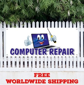 Banner Vinyl Computer Repair Advertising Sign Flag Many Sizes