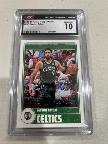 Jayson Tatum 2023-24 Panini Hoops Winter #287 CGC 10-Celtics