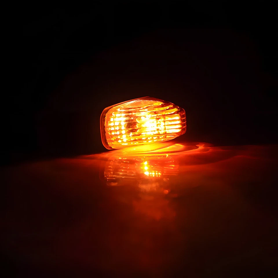 4x Lámpara indicadora de señal de giro delantera trasera transparente para Kawasaki KLR 650 KLR650 08-17 Foto 4 de 4