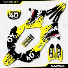 Yellow Racing Savage Polisport Restyle Graphics Kit fits Suzuki Drz400 Drz400sm