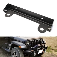 Winch Roller Fairlead Hinge Mount License Plate Bracket Holder For Jeep Truck