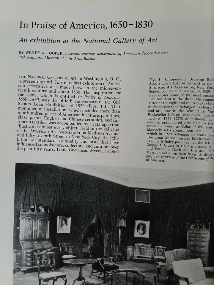 The Magazine ANTIQUES MAR 1980 Whitney Hartford DAR Museum USA 1650-1830 - Image 3 of 4
