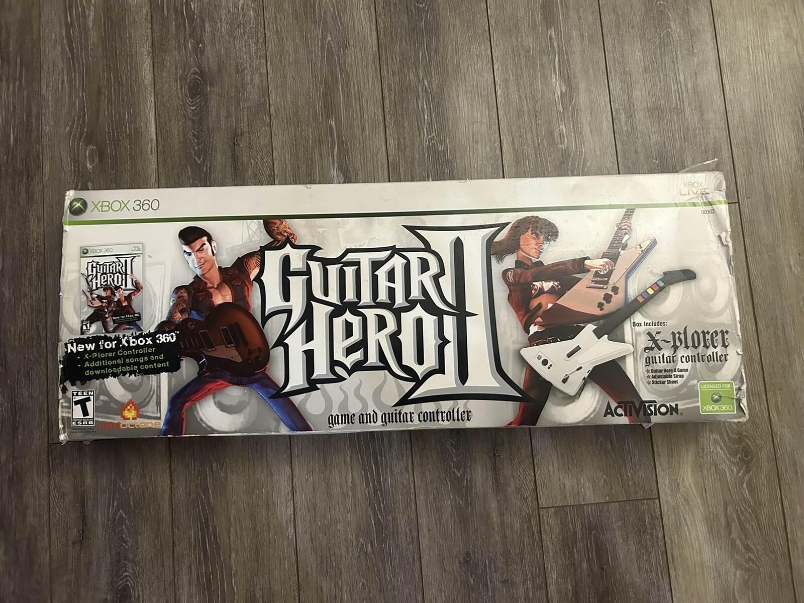 Guitar Hero Bundle Xbox 360 Lot of 3 Games and Lot Of 2 guitars X