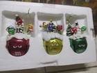 M&M'S Sleigh Bells “A Holidat Treat” Ashton-Drake Set Of 3 Ornaments