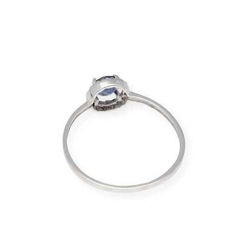 Anillo Rubí y Diamantes Oro Blanco Complementos de Mujer Joyería de Moda - Imagen 9 de 13